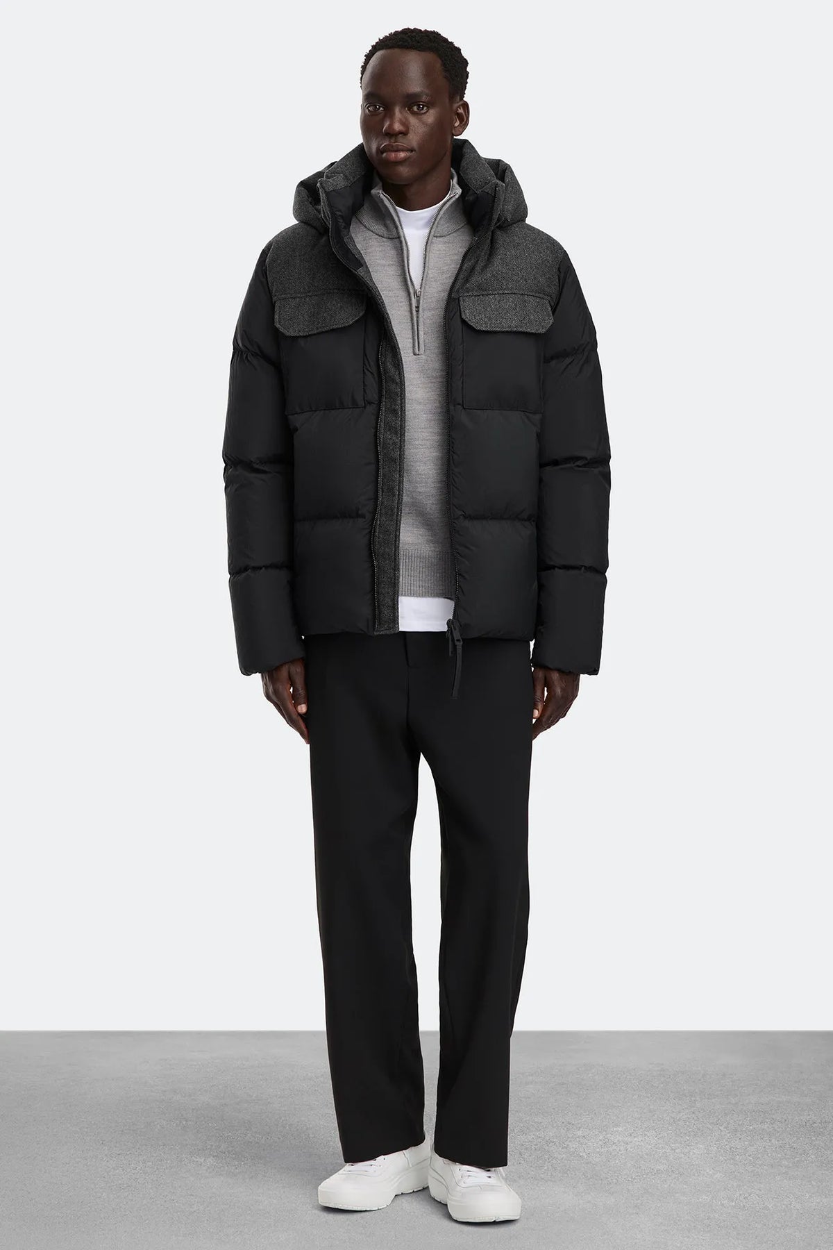 BLACK/HERRINGBONE