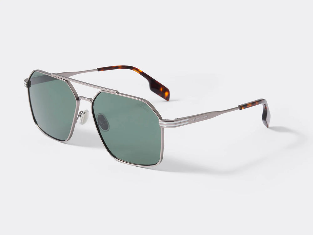 MATTE LIGHT GUNMETAL/GREEN