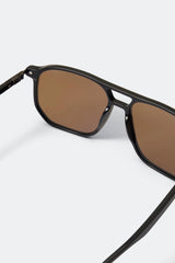 BLACK/SOLID BROWN