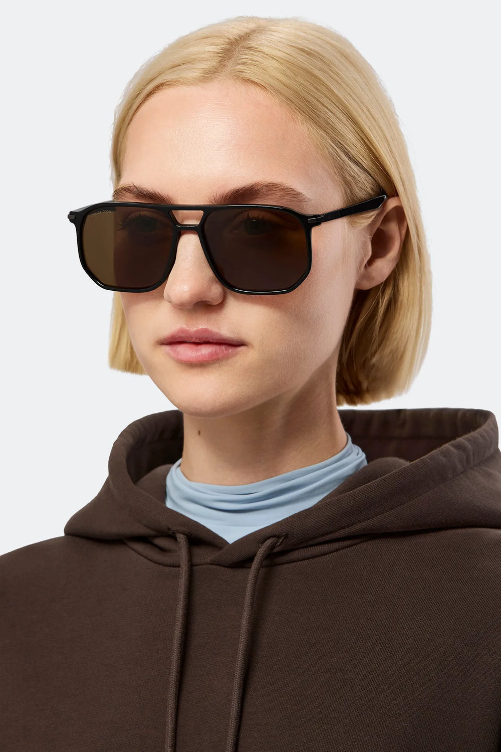 BLACK/SOLID BROWN