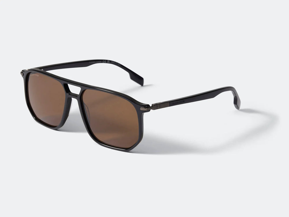 BLACK/SOLID BROWN