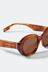 ORANGE HAVANA/SOLID BROWN